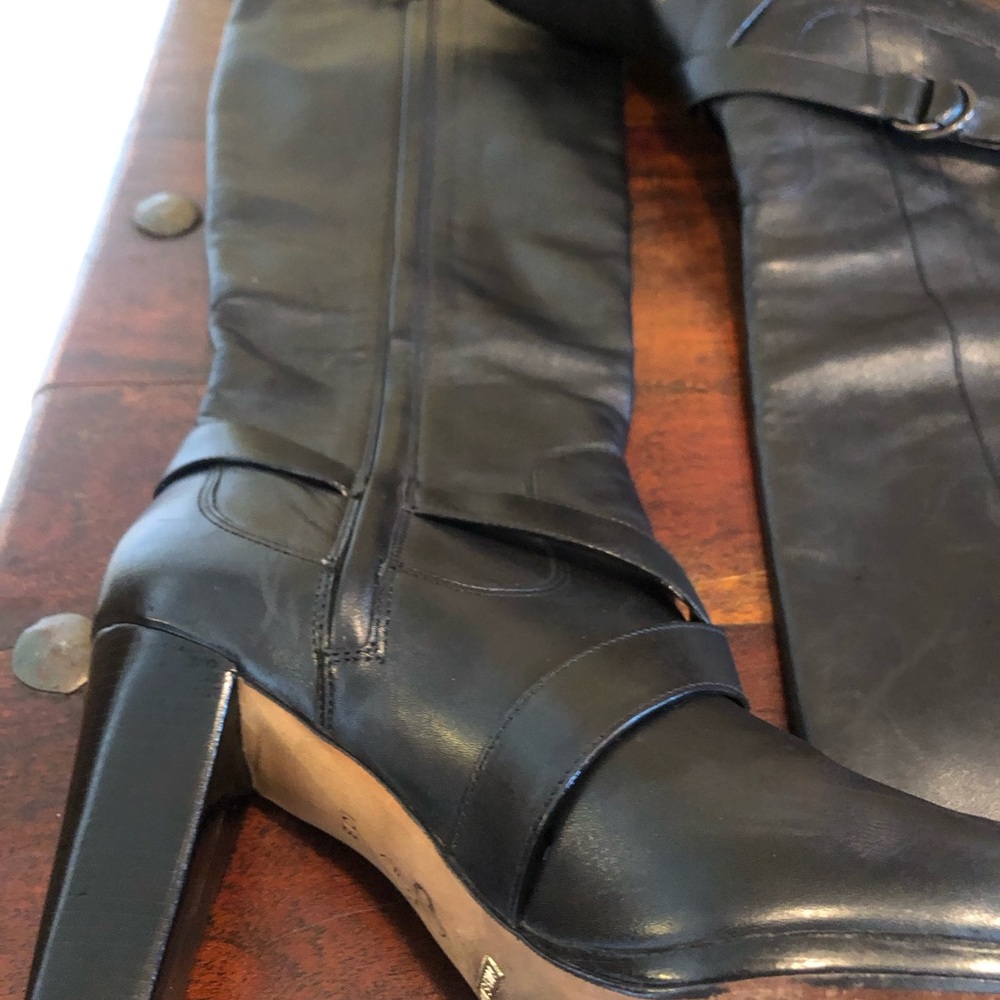 Cole Haan X Nike Black Courtney Air Tall Boots. Size 10 B - Picture 2 of 13